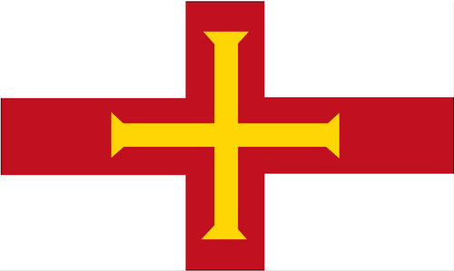 根西岛矢量格式的旗帜