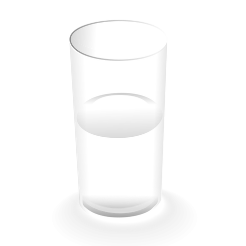 Glas vatten vektor illustration