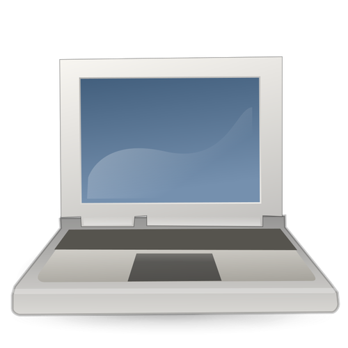 Färgbild laptop ikonen vektor