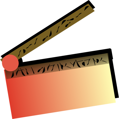 Красный clapeprboard векторное изображение
