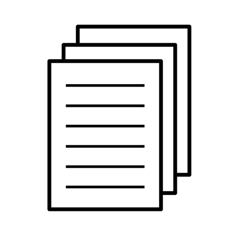 Ark med papir ikonet vektor image