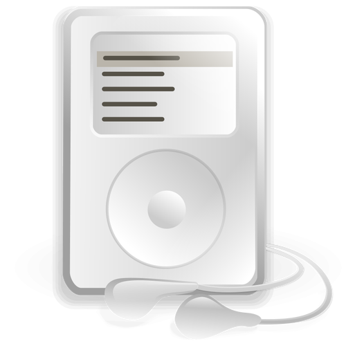 RhythmBox एमपी 3 संगीत खिलाड़ी वेक्टर छवि