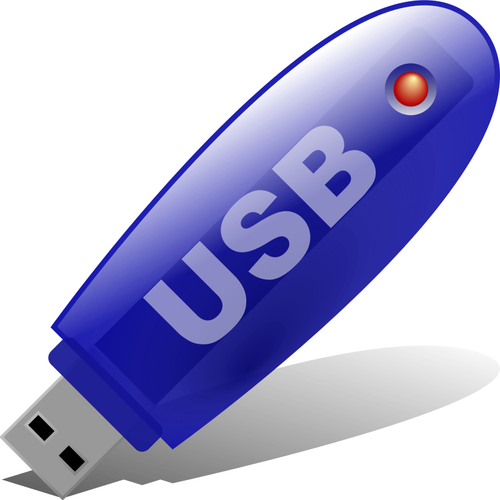 Gráficos del vector USB memory stick