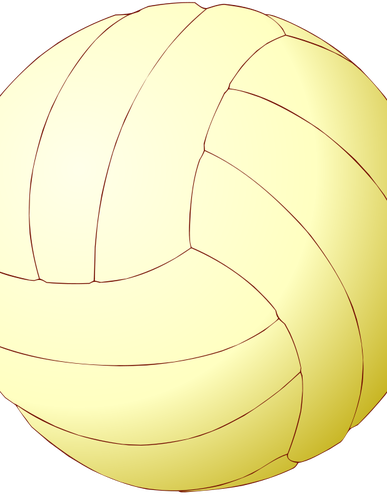 バレーボールのボールのベクトル図