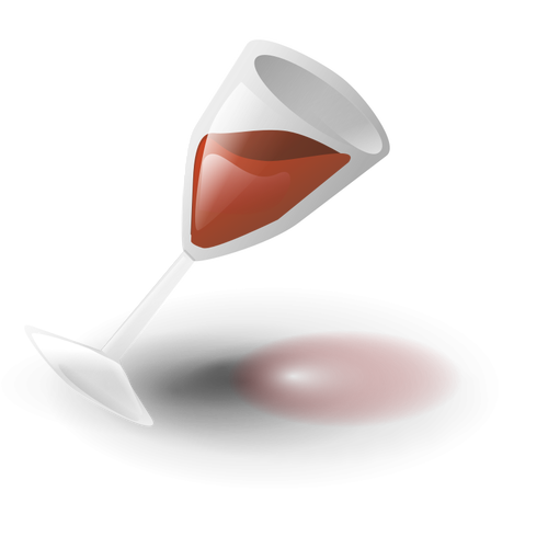 Ilustração em vetor copo de vinho