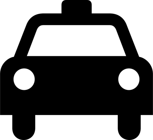 Grafica vectoriala de taxi semn