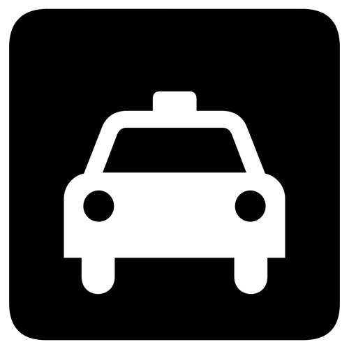 Такси знак векторное изображение