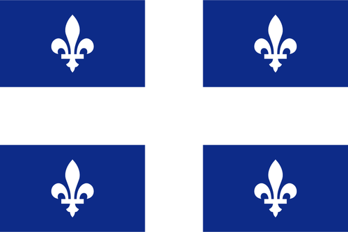 퀘벡의 벡터 국기