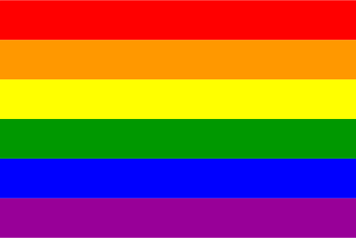 Bandera de orgullo gay en formato vectorial