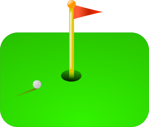 Golf vlag vector illustratie