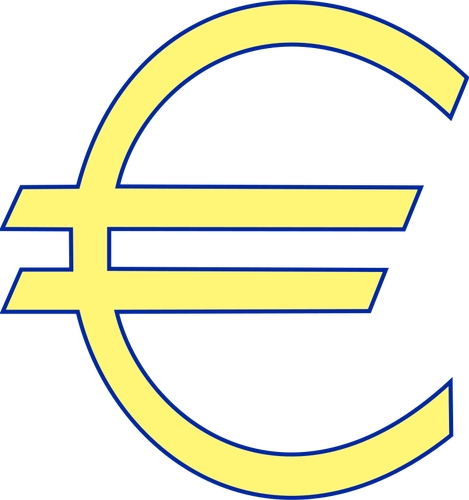 Moneter euro simbol vektor