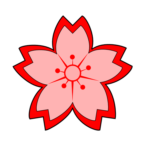 Sakuran kukkavektorikuva