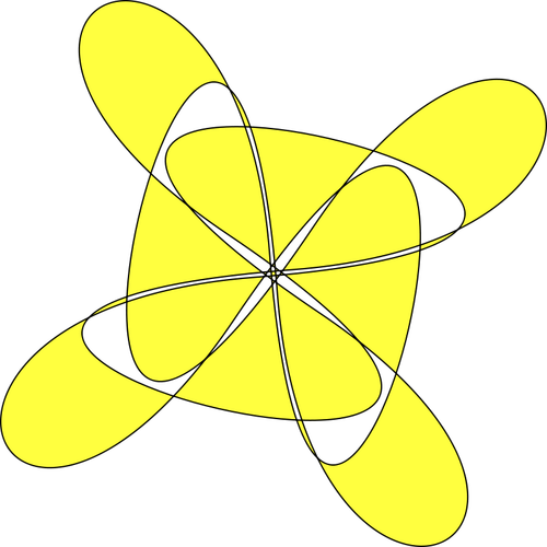 Vektorový obrázek žlutý vzor
