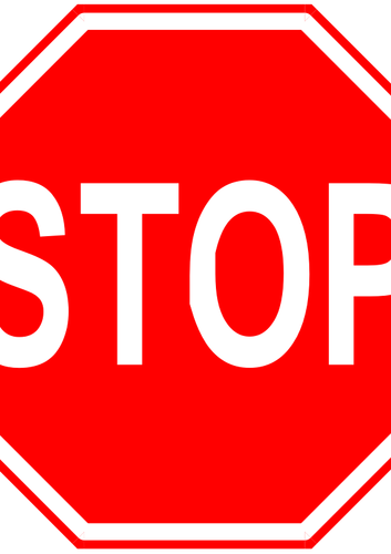 Segnale di stop grafica vettoriale immagine
