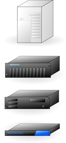 Internett-servere vektor illustrasjon