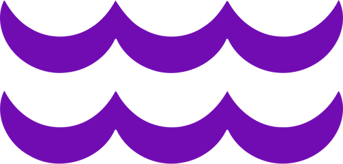 Simbolo di Aquarius viola