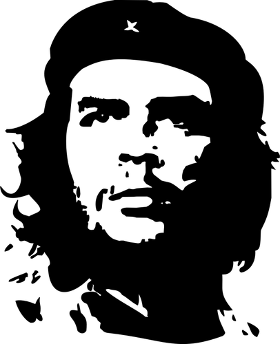 Che Guevara muotokuva vektori kuva