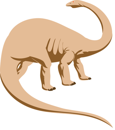 Prediseñadas de vector de Brontosaurio