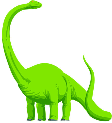 Immagine di vettore del dinosauro verde