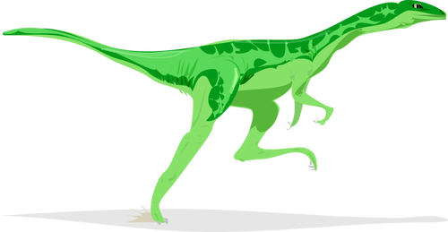 בתמונה וקטורית של דינוזאור פועל
