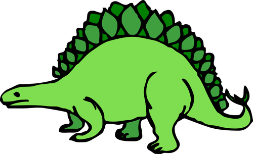 Vector bildet av tykk dinosaur