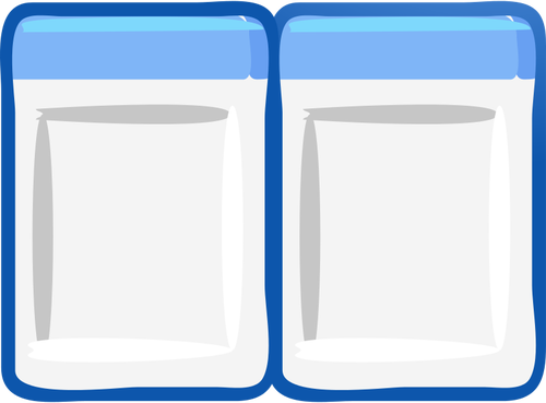 Computer-Fenster angeordnet nebeneinander Symbol Vektor-Bild
