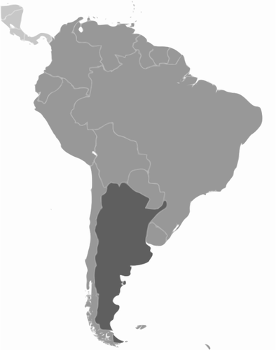 Argentiina kartta