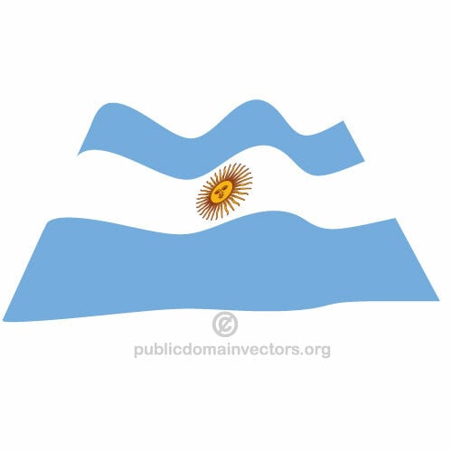 Wapperende vlag van Argentinië