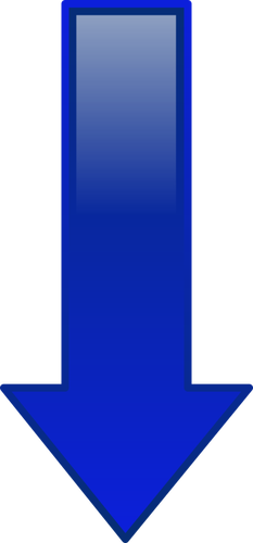 Vector de desen de simplu download albastru pictograma