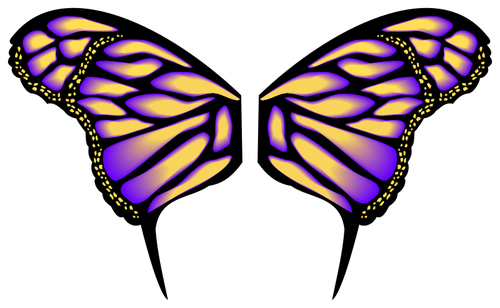Imagem de borboleta gradiente