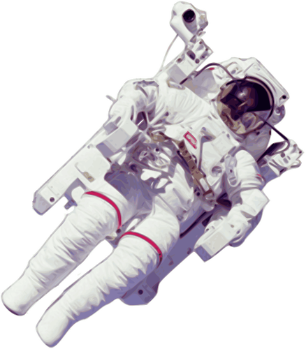 Astronaut vektorritning