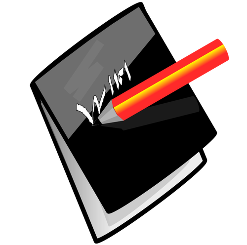 Crayon et note pad image vectorielle