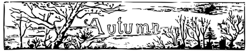 Vektor illustration av höstens header