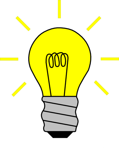 Light bulb tecken