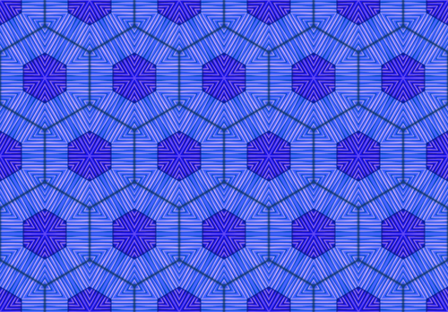Patrón de fondo con hexágonos azul