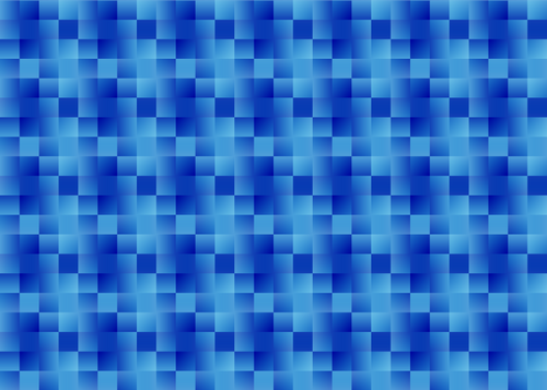 青い正方形と背景パターン