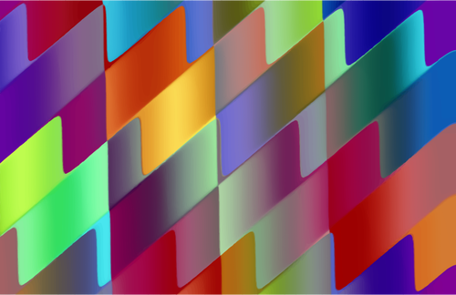 Garis stripy dan bergelombang yang berwarna-warni