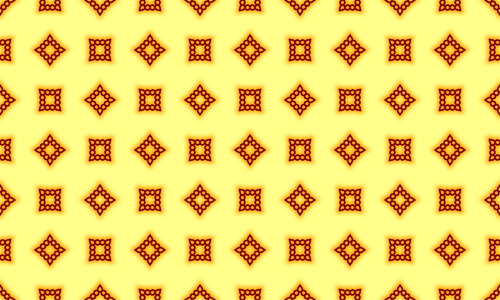 Yellow background with ornaments