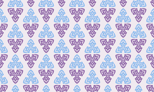 Wallpaper met blauw en violet driehoeken