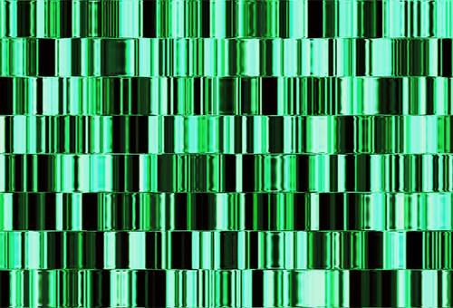 हरे चमकदार टाइल्स में पृष्ठभूमि पैटर्न