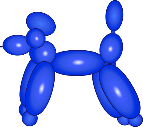 Image vectorielle de ballon chien
