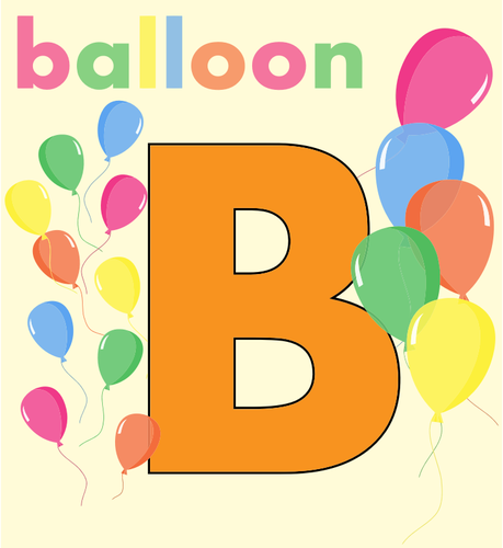 Ballonger med B brev