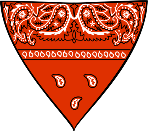 Imagem vetorial de bandana vermelha