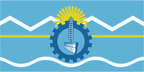 Flaga prowincji Chubut, Argentyna
