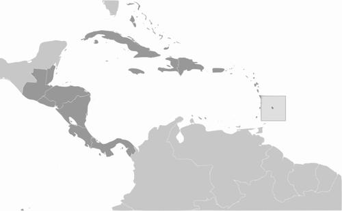 Ön Barbados vektorbild