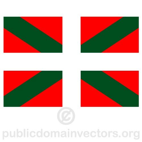 Flaga wektor baskijski