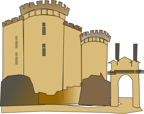 Vectorul clipul şobolan castelului Bastille
