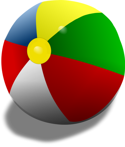 Ilustración de vector de pelota de playa