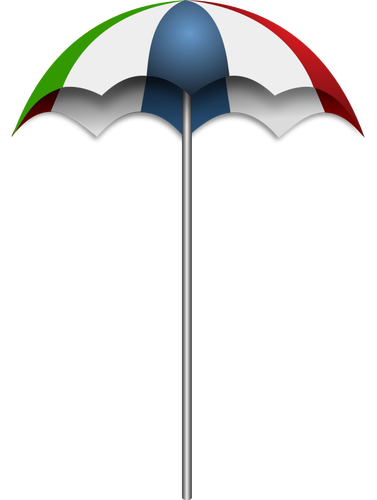 Immagine vettoriale di spiaggia ombrellone