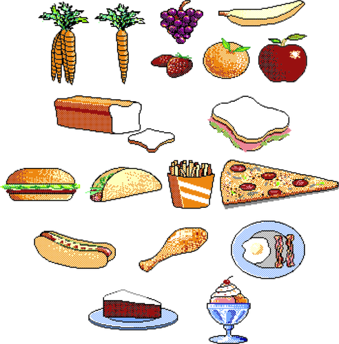 Verschillende voedsel